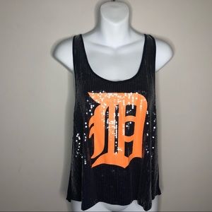 PINK Victoria’s Secret sequin racer back top.